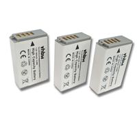 vhbw 3x Batterie compatible avec Nikon DL24-85 d/1.8-2.8, DL18-50 f/1.8-2.8 appareil photo (800mAh, 7,2V, Li-ion)