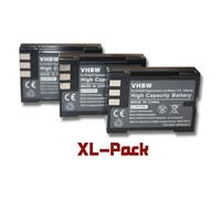 vhbw 3x Batterie compatible avec Olympus E-30, E-300, E-330, C-5060 wide, E-510, E-1, E-3, E-500, E-520 appareil photo (1200mAh, 7,2V, Li-ion)