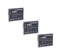vhbw 3X Batterie Compatible avec Olympus Tough TG-1, TG-3, TG-4, TG-2, TG-5, TG-1 iHS, TG-2 iHS, TG-6 Appareil Photo (900mAh, 3,6V, Li-ION)