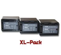 vhbw 3x batterie compatible avec Panasonic HC-V500EG-S, HC-V500M, HC-V700 caméra vidéo (3200mAh, 3,6V, Li-ion) avec puce d'information