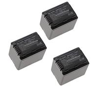 vhbw 3X Batterie Compatible avec Panasonic HC-VX870, HC-V770EB, HC-V750EB, HC-V777, HC-VX878, HC-V757 caméra vidéo caméscope (4040mAh, 3,6V, Li-ION)