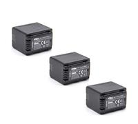 vhbw 3x Batterie compatible avec Panasonic HC-VX989, HC-VXF1, HC-VXF999 caméra vidéo caméscope (3200mAh, 3,6V, Li-ion) avec puce d'information