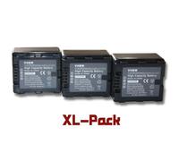 vhbw 3x Batterie compatible avec Panasonic HC-X909, HC-X929, HDC-HS900 caméra vidéo caméscope (1100mAh, 7,2V, Li-ion) avec puce d'information