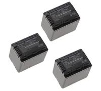 vhbw 3x Batterie compatible avec Panasonic HDC-TM90, SDR-H100, SDR-H85, SDR-H95, SDR-S45, SDR-H101 caméra vidéo caméscope (4040mAh, 3,6V, Li-ion)
