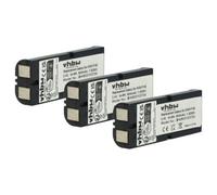 vhbw 3x Batterie compatible avec Panasonic KX-TG200ALB, KXTG200CB, KXTCA14, KX-TCA14, KXTG200ALB téléphone fixe sans fil (800mAh, 2,4V, NiMH)
