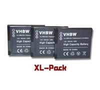 vhbw 3x Batterie compatible avec Panasonic Lumix DMC-FH10P, DMC-FH10V, DMC-FS50, DMC-FS50K, DMC-FS50P appareil photo (500mAh, 3,6V, Li-ion)