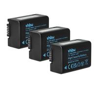 vhbw 3x Batterie compatible avec Panasonic Lumix DMC-FZ45, DMC-FZ40, DMC-FZ48, DMC-FZ47 appareil photo (800mAh, 7,2V, Li-ion), puce d'information