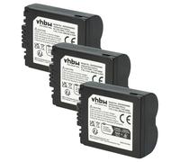 3 x vhbw batterie Set 600mAh pour caméra Panasonic: Lumix DMC-FZ7, FZ8, FZ18, FZ28, FZ30, FZ35, FZ38, FZ50 comme Leica BP-DC5.