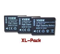 vhbw 3x Batterie compatible avec Panasonic Lumix DMC-TZ7, DMC-TZ6, DMC-TZ31, DMC-TZ36, DMC-TZ8, DMC-TZ30 appareil photo (750mAh, 3,6V, Li-ion)