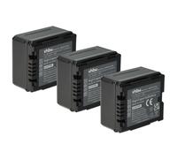vhbw 3x Batterie compatible avec Panasonic VDR-D50, VDR-D220, VDR-D310 caméra vidéo caméscope (700mAh, 7,2V, Li-ion) avec puce d'information