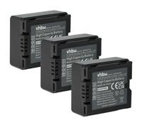 vhbw 3x Batterie compatible avec Panasonic VDR-M55, VDR-M75, VDR-M70, VDR-M95 caméra vidéo caméscope (600mAh, 7,2V, Li-ion)