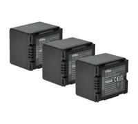 vhbw 3x Batterie compatible avec Panasonic VDR-M95, VDR-M75, VDR-M53, VDR-M70, VDR-M55 caméra vidéo caméscope (1100mAh, 7,2V, Li-ion)