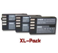 vhbw 3x Batterie compatible avec Pentax KP, K-P, KR, K-R, K-2, K70, K2, K-70, K-S1, KS1, K-S2 appareil photo (900mAh, 7,2V, Li-ion)