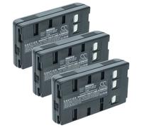 vhbw 3x Batterie compatible avec Philips M-640, M-670, M-660 caméra vidéo caméscope (2000mAh, 6V, NiMH)