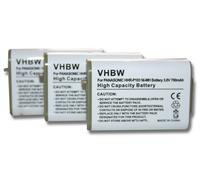 vhbw 3x Batterie compatible avec Radio Shack 43-9018, 80-5808-00-00, AT&T 249, EP5962 BASE, EP590-2 téléphone fixe sans fil (700mAh, 3,6V, NiMH)