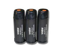 vhbw 3x Batterie compatible avec Ryobi RP4020 Digital Multimeter, RP4310, RP4300, RP4400, RP4400 Flashlight outil électrique (2000 mAh, Li-ion, 4 V)