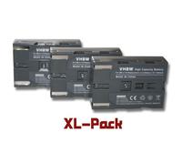vhbw 3x Batterie compatible avec Samsung SC-D31, SC-D33, SC-D34, SC-D55, SC-D530, SC-D24, SC-D27 caméra vidéo caméscope (600mAh, 7,2V, Li-ion)