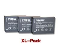 vhbw 3x Batterie compatible avec Samsung SL410, SL310, SL202, PL70, PL57, PL65, PL60, SL102, SL420, SL502 appareil photo (700mAh, 3,6V, Li-ion)