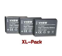 vhbw 3x Batterie compatible avec Samsung ST200, WB210, ST200F, PL210, SH100 appareil photo (700mAh, 3,7V, Li-ion) - Remplacement pour BP85a, BP-85a, EA-BP85a, IA-BP85a