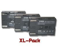 vhbw 3x Batterie compatible avec Samsung VP-D 101, VP-D105, VP-D11, VP-D130, VP-D15, VP-D190 caméra vidéo caméscope (600mAh, 7,2V, Li-ion)