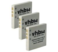 vhbw 3X Batterie Compatible avec Sanyo Xacti VPC-C6, VPC-C40, VPC-C4, VPC-C5, VPC-CA8, VPC-CA6 Active caméra vidéo caméscope (550mAh, 3,6V, Li-ION)