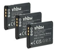 vhbw 3X Batterie Compatible avec Sanyo Xacti VPC-CG20, VPC-CG100, VPC-CG21, VPC-CG11, VPC-CS1, VPC-CA100 Appareil Photo (500mAh, 3,6V, Li-ION)