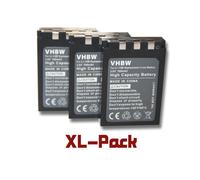 vhbw 3x Batterie compatible avec Sanyo Xacti VPC-J2 EX, VPC-J1 EX, VPC-MZ3 EX, VPC-AZ3 EX appareil photo (750mAh, 3,7V, Li-ion)