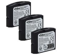 vhbw 3X Batterie Compatible avec Sennheiser EKI 830, is 410, RI 410, HDI 830, is 410TV Casque Audio, écouteurs sans Fil (140mAh, 3,7V, Li-polymère)