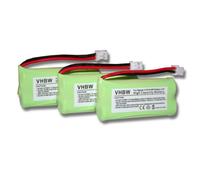 vhbw 3x Batterie compatible avec Siemens Gigaset A12, A14, A24, A26, A145, A260, AS140, AL4H, Q063, Universum CL15, SL15 téléphone fixe sans fil (700mAh, 2,4V, NiMH)