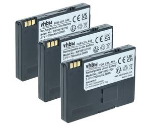 vhbw 3X Batterie Compatible avec Siemens Gigaset SL2, S440, SL100, SL150, S445, SL1 téléphone Fixe sans Fil (700mAh, 3,7V, Li-ION)