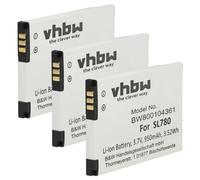 vhbw 3X Batterie Compatible avec Siemens Gigaset SL610H Pro, SL780, SL450H, SL450A Go, SL450HX téléphone Fixe sans Fil (950mAh, 3,7V, Li-ION)