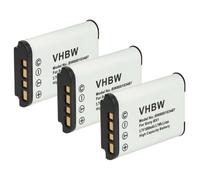 vhbw 3X Batterie Compatible avec Sony Cybershot DSC-RX100M2, DSC-RX100 III, DSC-RX100 I, DSC-RX100 IV Appareil Photo (1000mAh, 3,6V, Li-ION)