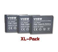 vhbw 3x Batterie compatible avec Sony Cybershot DSC-T33, DSC-T3s, DSC-T5, DSC-T9, DSC-T10, DSC-T11, DSC-T3 appareil photo (500mAh, 3,6V, Li-ion)