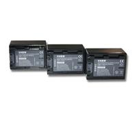 vhbw 3x Batterie compatible avec Sony DCR-DVD150E, DCR-DVD310(E), DCR-DVD306(E) caméra vidéo caméscope (950mAh, 7,2V, Li-ion) avec puce d'information