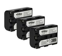 vhbw 3X Batterie Compatible avec Sony DCR-PC103E, DCR-PC103, DCR-PC105E, DCR-PC105, DCR-PC110 caméra vidéo caméscope (1400mAh, 7,4V, Li-ION)