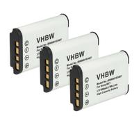 vhbw 3x Batterie compatible avec Sony HDR-AS30V, HDR-AS200V, HDR-AS30, HDR-AS200VR, HDR-AS200VB, HDR-AS300 appareil photo (1000mAh, 3,6V, Li-ion)
