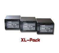 vhbw 3x Batterie compatible avec Sony HDR-CX130ER, HDR-CX130EL, HDR-CX130ES caméra vidéo caméscope (2200mAh, 7,2V, Li-ion) avec puce d'information