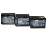vhbw 3x Batterie compatible avec Sony HDR-HC5(E), HDR-HC7(E), HDR-CX6(EK) caméra vidéo caméscope (950mAh, 7,2V, Li-ion) avec puce d'information