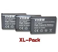 vhbw 3x Batterie compatible avec Sony HDR-HS300, HDR-HS300R, HDR-GWP88, HDR-GWP88V, HDR-GW66, HDR-GW66VE appareil photo (1000mAh, 3,6V, Li-ion)