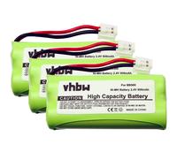 vhbw 3x Batterie compatible avec South Western Bell 2300, 2100 téléphone fixe sans fil (800mAh, 2,4V, NiMH)