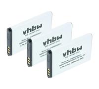 vhbw 3X Batterie Compatible avec Telekom Sinus A806 téléphone Portable (650mAh, 3,7V, Li-ION)