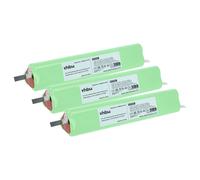 vhbw 3x Batterie compatible avec Velux volet roulant de fenêtre et stores, fenêtres solaires (2200mAh, 10,8V, NiMH)