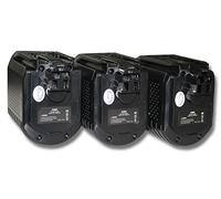 vhbw 3X Batterie Compatible avec Würth ABH 20-SLE | ABH 20 outil électrique (3000 mAh, NiMH, 24 V)