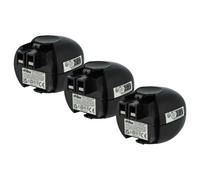 vhbw 3x Batterie compatible avec Würth Master 0700851 outil électrique (2100 mAh, NiMH, 4,8 V)