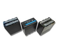 vhbw 3x Batterie compatible avec Yongnuo LED YN-600 RGB 3200-5500K CRI 95+ caméra vidéo caméscope (10400mAh, 7,4V, Li-ion)