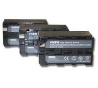 vhbw 3x Batterie compatible avec Yongnuo YN-300 AIR PRO LED CRI 95+, YN-216 5500K, YN-216 3200-5500K caméra vidéo caméscope (3600mAh, 7,2V, Li-ion)