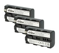 vhbw 3x Batterie compatible avec Yongnuo YN-308 5500K, YN-308 3200K-5500K, YN-360 5500K caméra vidéo caméscope (1800mAh, 7,2V, Li-ion)