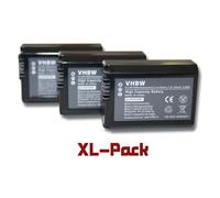 vhbw 3x batterie puce d'information compatible avec Sony Alpha 7R II, 7S, 7S 2, 7S II, A6000, A6300, A6400, A7R II appareil photo 950mAh, 7.2V