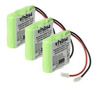 vhbw 3x Batterie remplacement pour 30AAAM3BMX, T427 pour téléphone fixe sans fil (300mAh, 3,6V, NiMH)