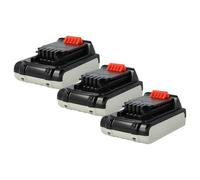 vhbw 3X Batterie Remplacement pour Black & Decker LB018-OPE, A1518L pour Outil électrique (2000 mAh, Li-ION, 18 V)